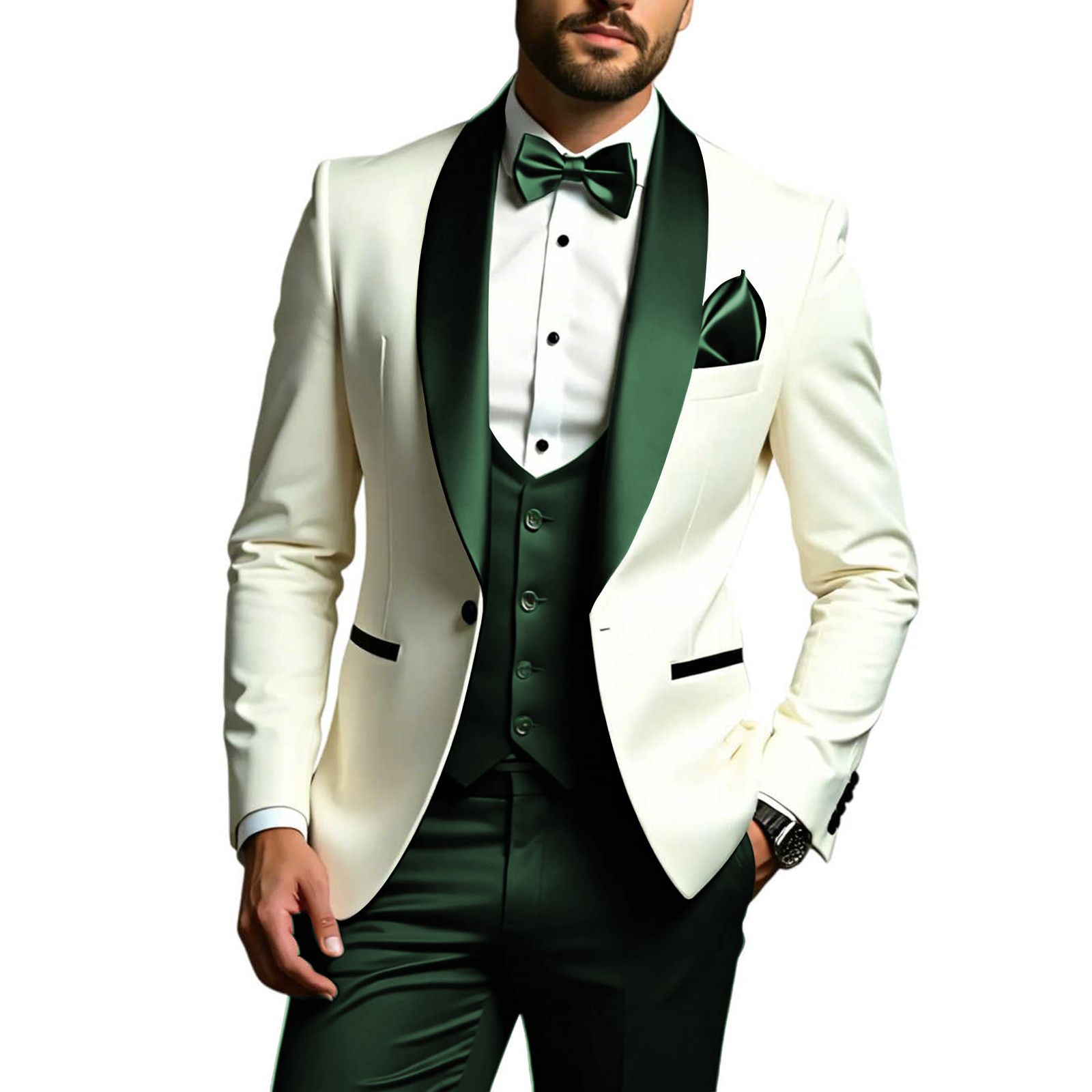 Men Formal Wear Modern - Setelan Jas Pria 3 Potong Slim