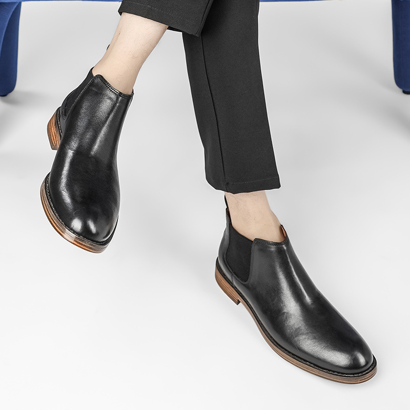 Men Formal Wear With Boots - Sepatu Bot Fashion Bisnis Pria Sepatu
