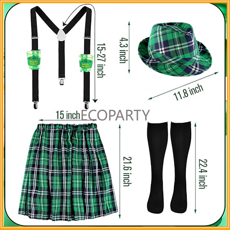 Set Kostum Hari St. Patrick, R - Sock Garter Men ulasan dan harga