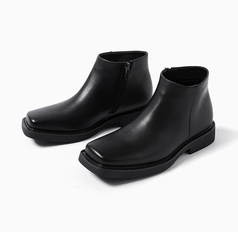 Sepatu kulit pria, sepatu mewa - Men Formal Wear With Boots ulasan dan harga