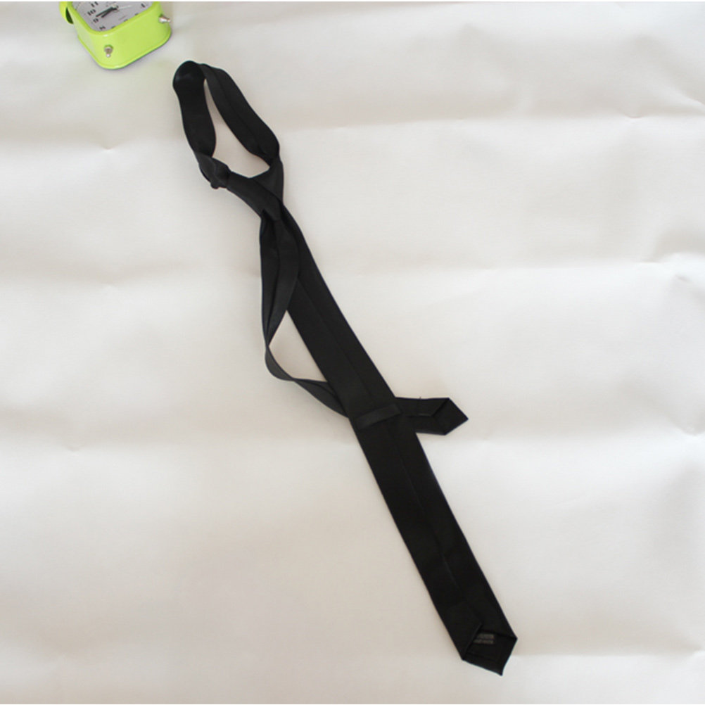 2 buah dasi pria berwarna hita - Men Formal Wear All Black ulasan dan harga