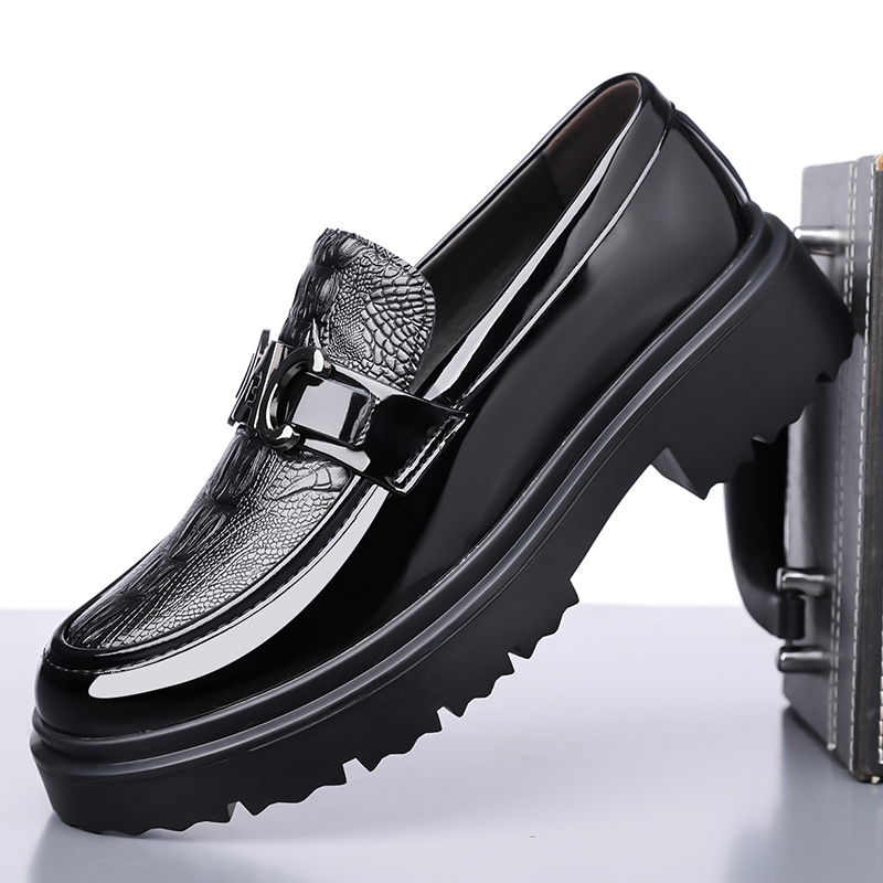 Sepatu Kulit Pria Gaya Inggris - Formal Men Daily Wear Footwear ulasan dan harga