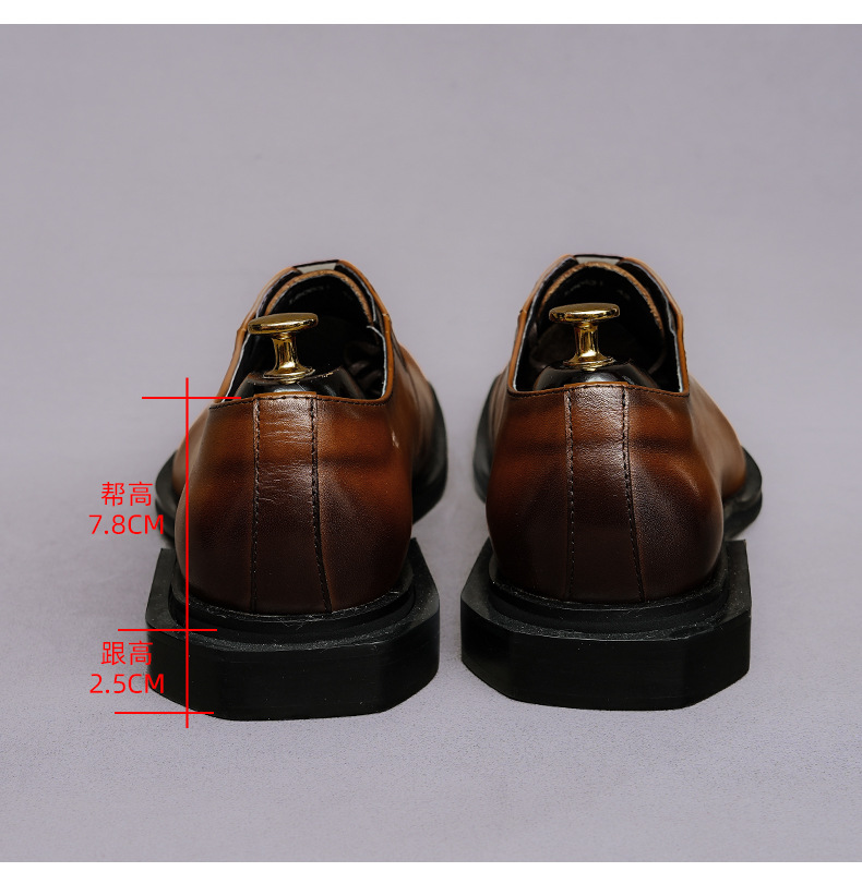 Sepatu Oxford Kulit Asli denga - Formal Men Daily Wear Footwear ulasan dan harga