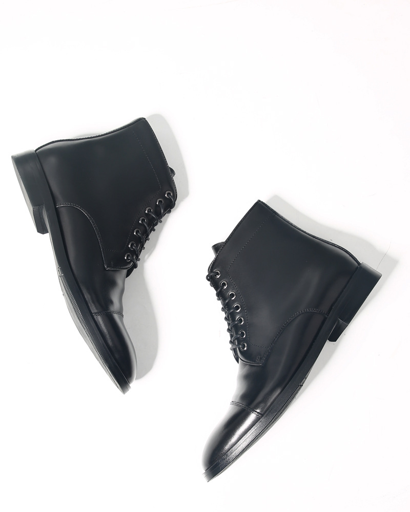 Sepatu Boots Kulit Asli Buatan - Men Formal Wear With Boots ulasan dan harga