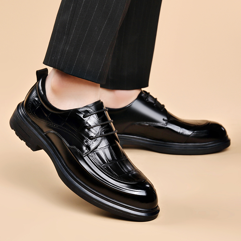 Sepatu Kulit Formal Pria Berku - Formal Men Daily Wear Footwear ulasan dan harga