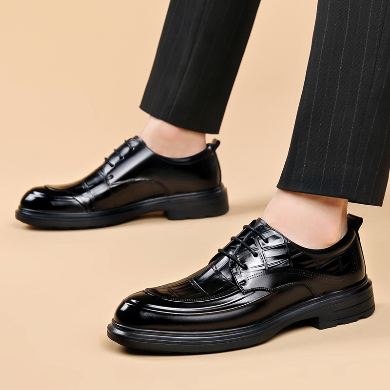Sepatu Kulit Formal Pria Berku - Formal Men Daily Wear Footwear ulasan dan harga