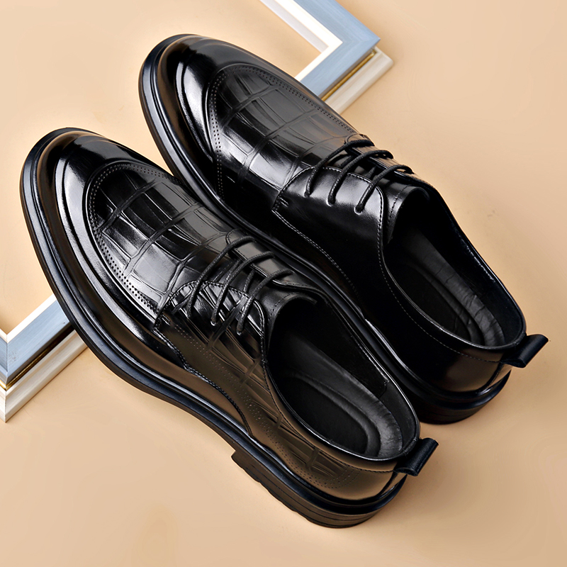 Sepatu Kulit Formal Pria Berku - Formal Men Daily Wear Footwear ulasan dan harga