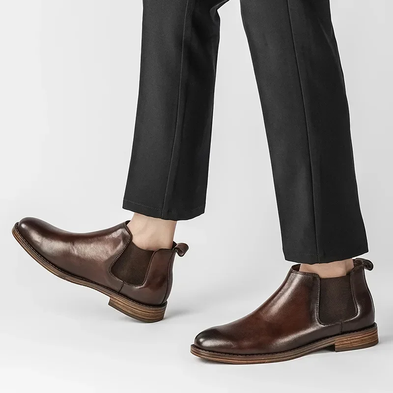Sepatu Bot Fashion Bisnis Pria - Men Formal Wear With Boots ulasan dan harga