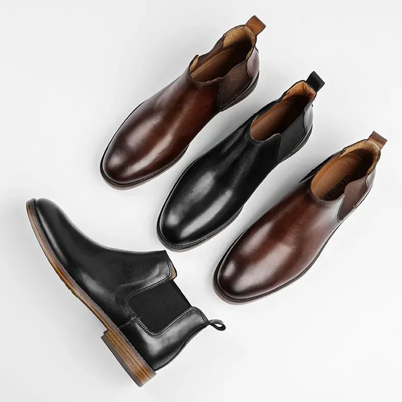 Sepatu Bot Fashion Bisnis Pria - Men Formal Wear With Boots ulasan dan harga