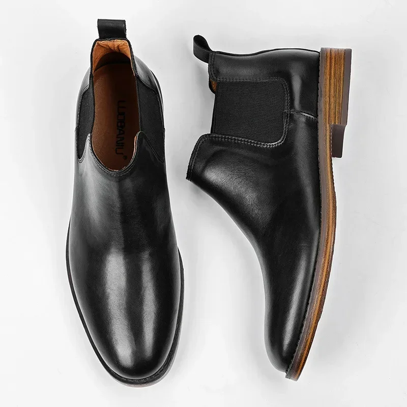 Sepatu Bot Fashion Bisnis Pria - Men Formal Wear With Boots ulasan dan harga