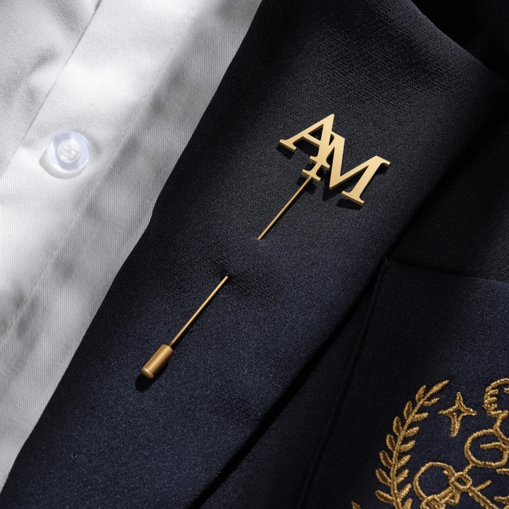 Bros Inisial Kustom Pria Perhi - Tuxedo Lapel Pin ulasan dan harga