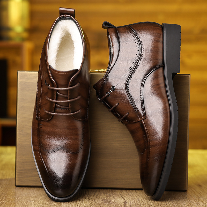 Sepatu kulit pria, sepatu pria - Men Formal Wear With Boots ulasan dan harga