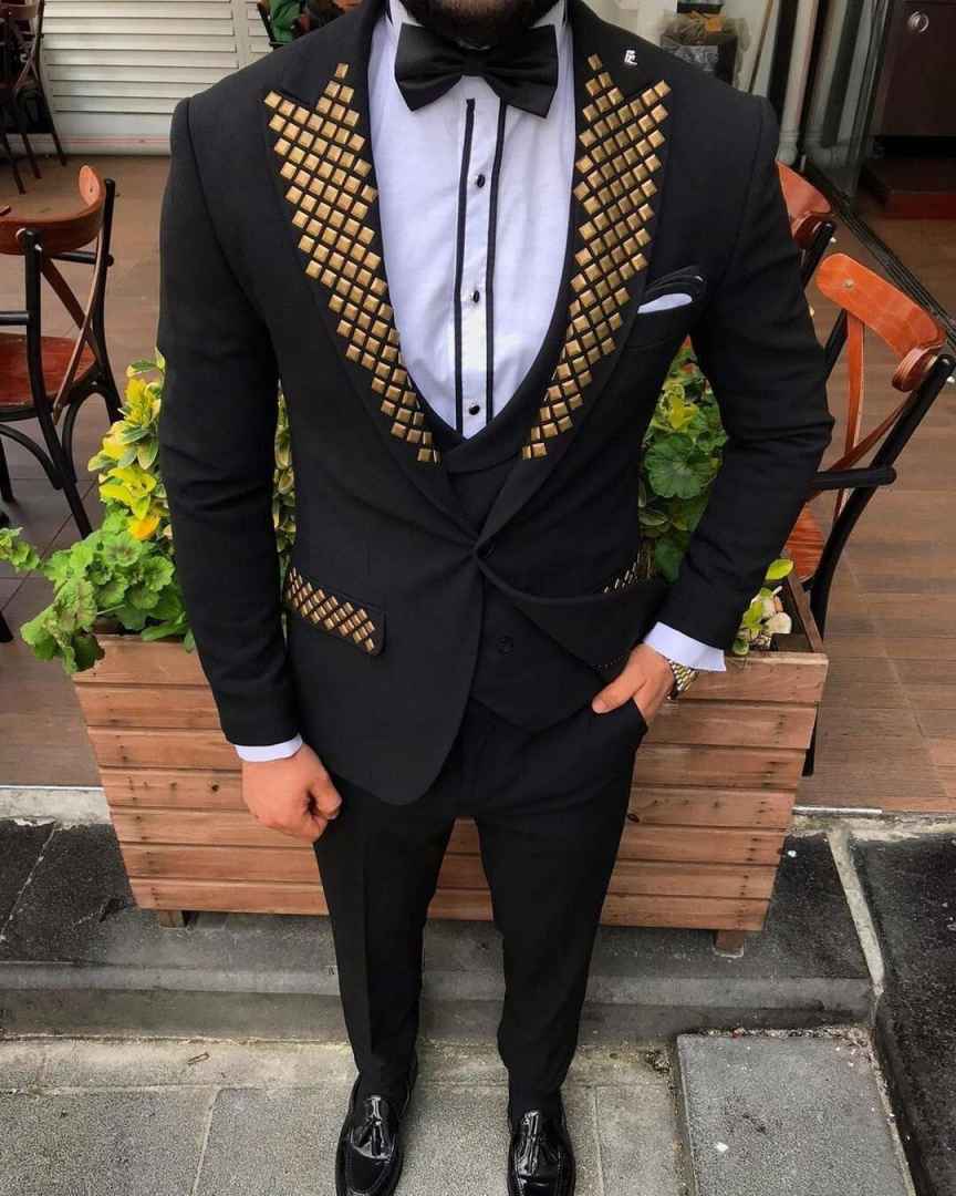 Tuksedo Pria Modern Berhias Ma - Men Formal Wear Modern ulasan dan harga