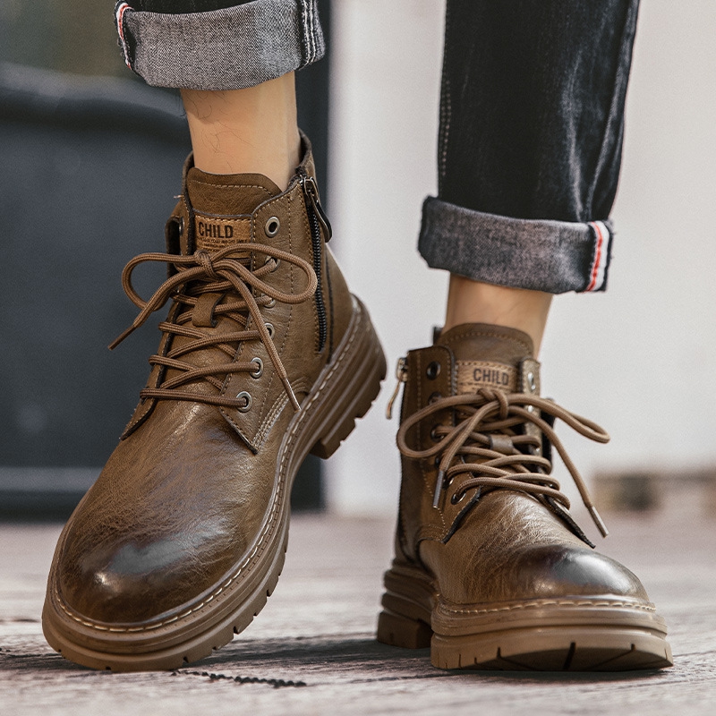 Sepatu Bot Pria untuk Musim Gu - Men Formal Wear With Boots ulasan dan harga