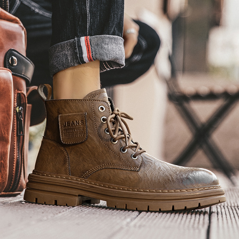Sepatu Bot Pria untuk Musim Gu - Men Formal Wear With Boots ulasan dan harga